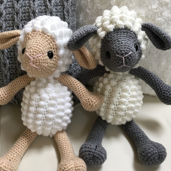 Hand Crafted Toys Nwt Handmade Lamb Stuffed Animal Poshmark